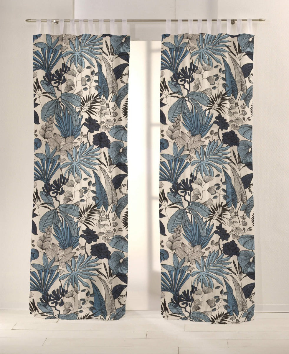 Toile Culla imprimée de fleurs marron - Ribes y Casals