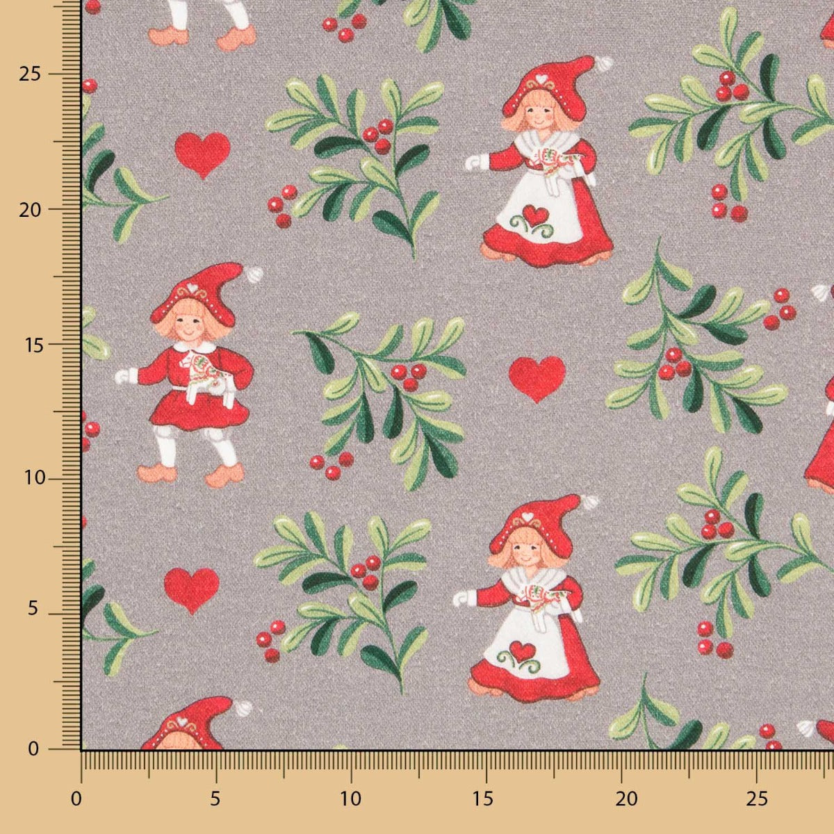 Toile Coton Gnome Rouge - Ribes y Casals