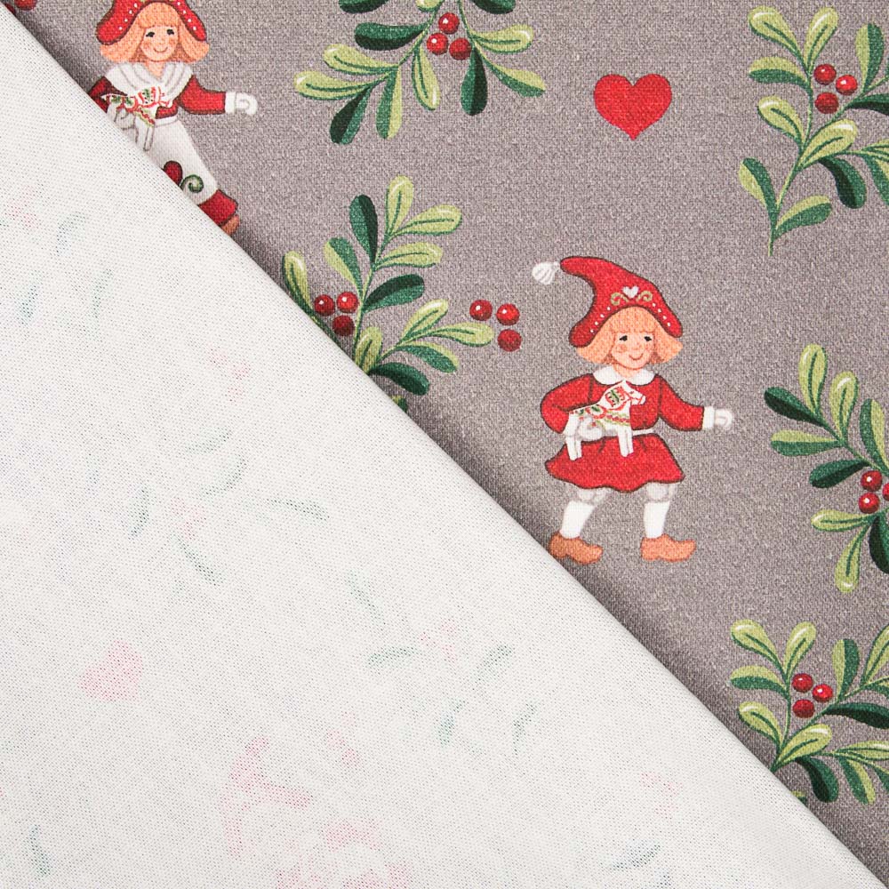 Toile Coton Gnome Rouge - Ribes y Casals