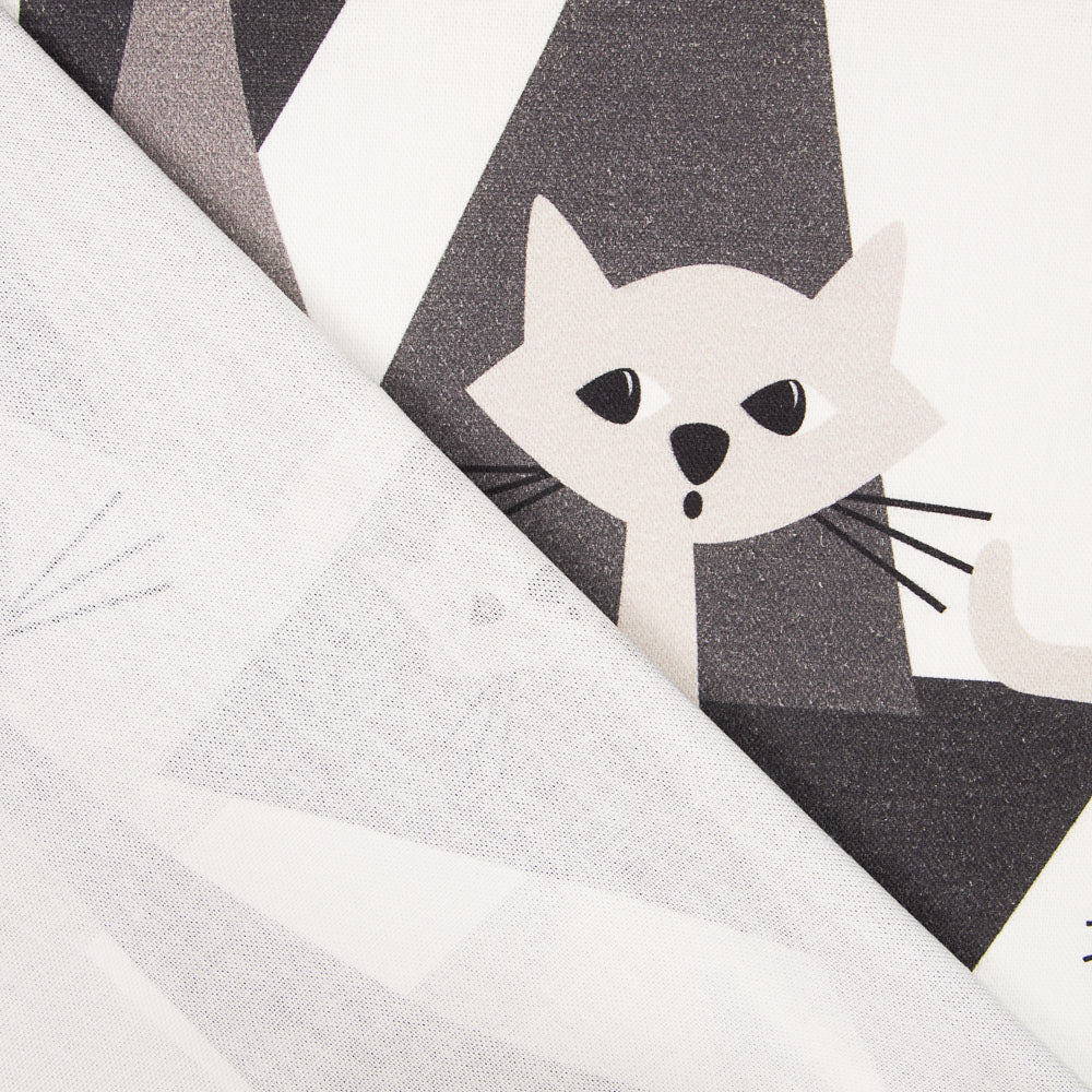 Loneta Estampada Algodón Gatos - Ribes y Casals