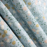 Toile Coton Herbes Bleu Porcelaine - Ribes y Casals