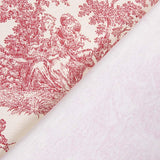 Toile Coton Toile de jouy Rouge - Ribes y Casals