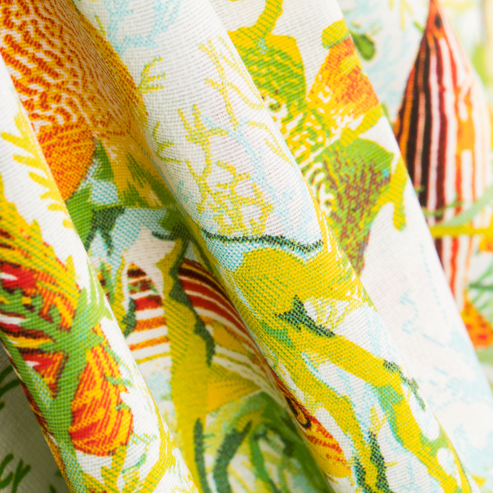 Toile Imprimée Aqua Jaune - Ribes y Casals