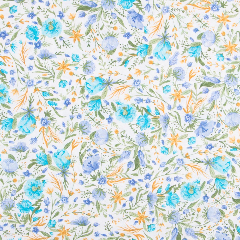 Toile Imprimée Chiara Turquoise - Ribes y Casals