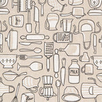 Toile Imprimée Cuisine Écru - Ribes y Casals