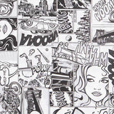 Toile Bandes Dessinées Noir - Ribes y Casals