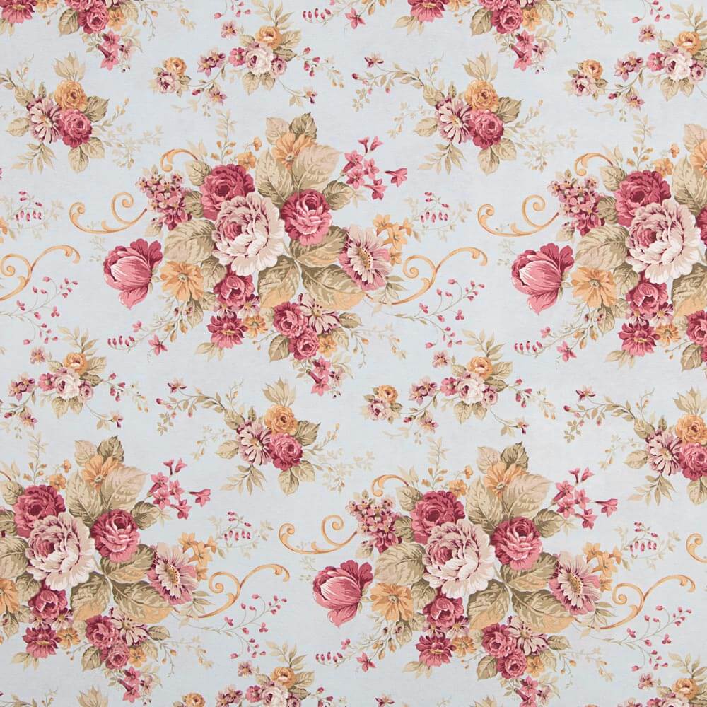 Toile Crétonne Bleu Ciel - Ribes y Casals