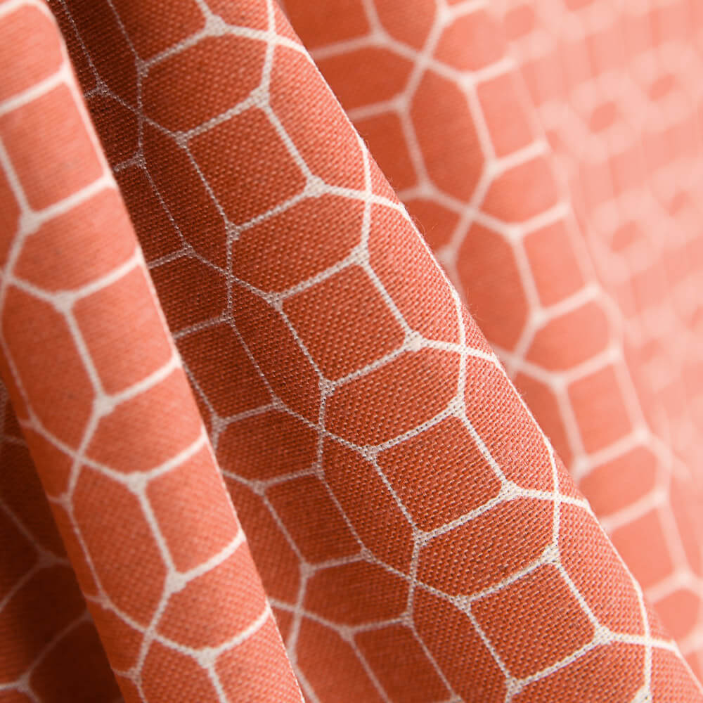 Toile Géométrique Corail - Ribes y Casals