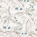 Toile imprimée Hanami aquarelle grise - Ribes y Casals