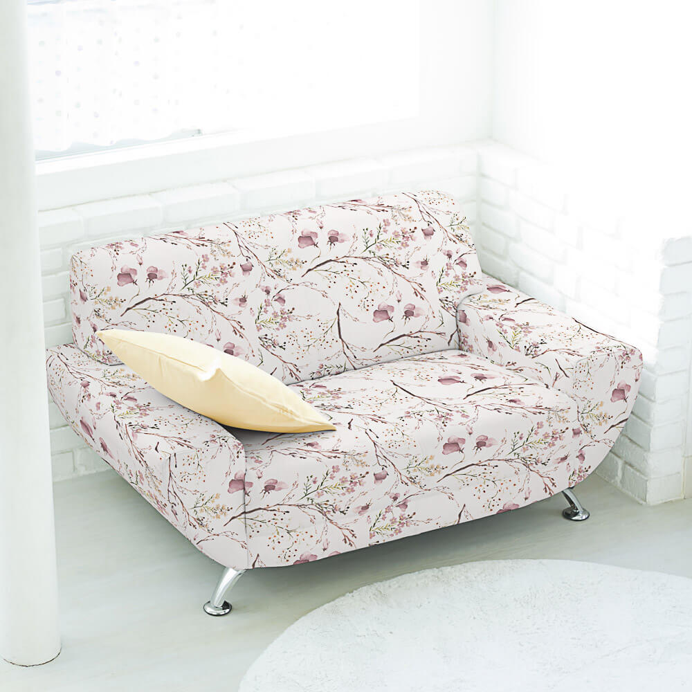 Toile imprimée Hanami aquarelle rose - Ribes y Casals