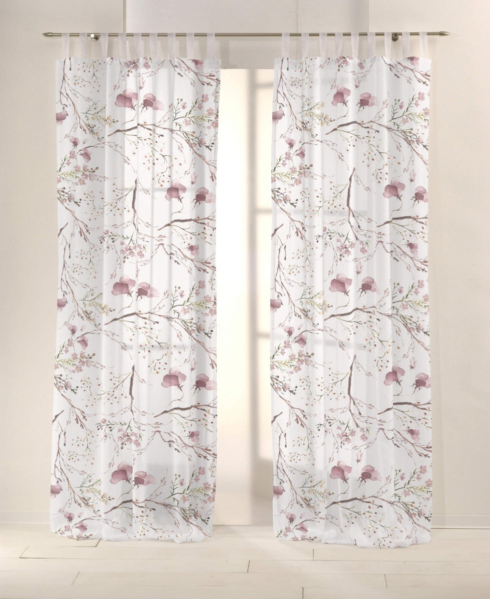 Toile imprimée Hanami aquarelle rose - Ribes y Casals