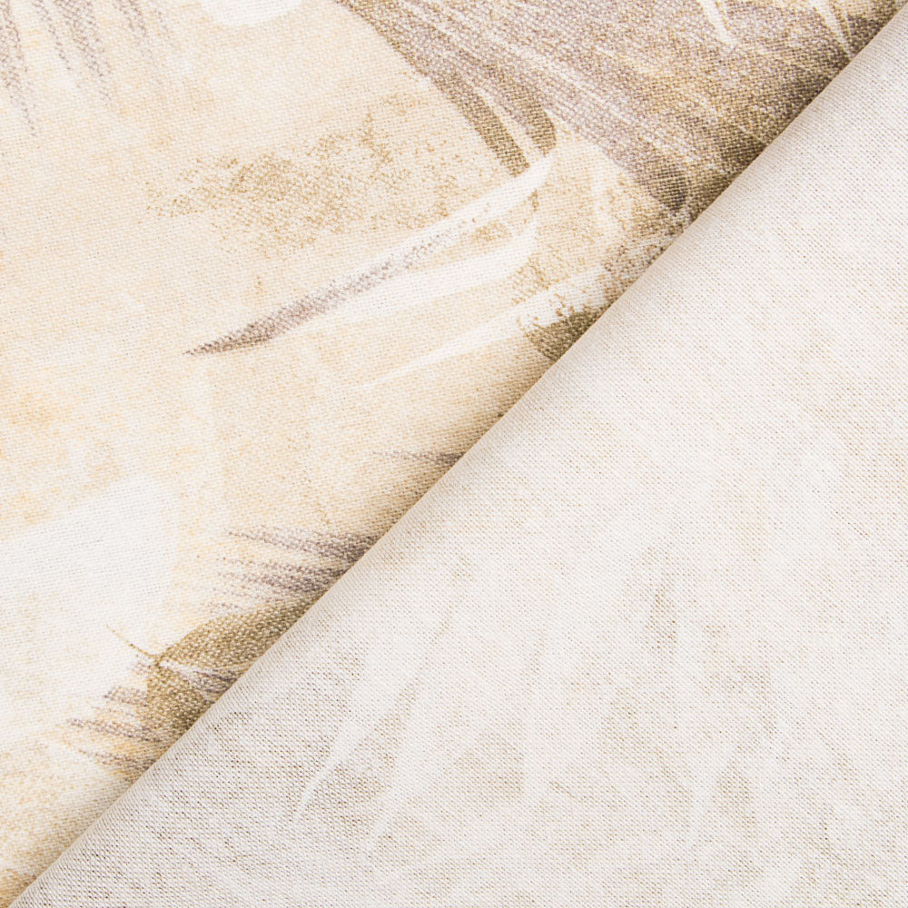 Toile Imprimée Feuilles Beige - Ribes y Casals