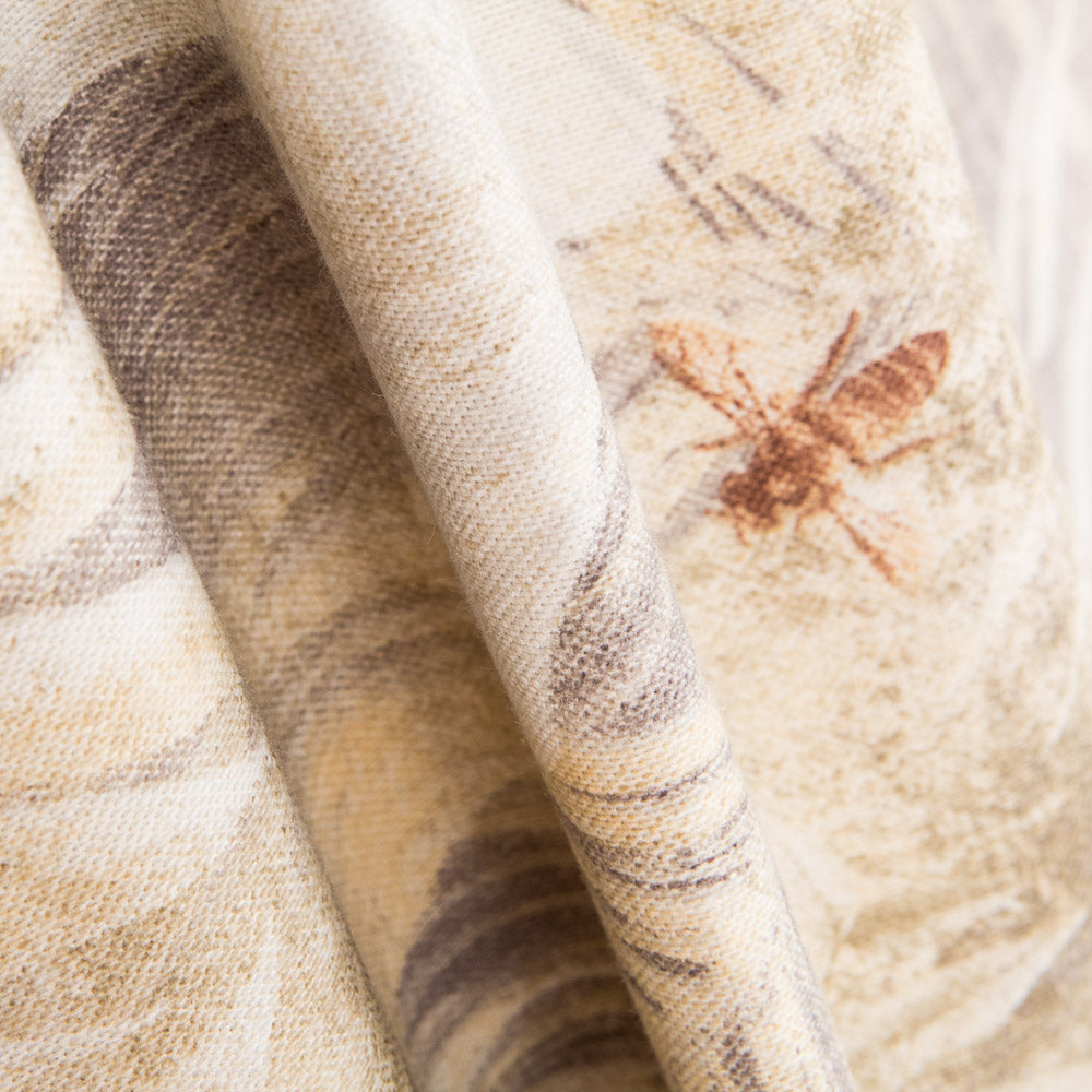 Toile Imprimée Feuilles Beige - Ribes y Casals