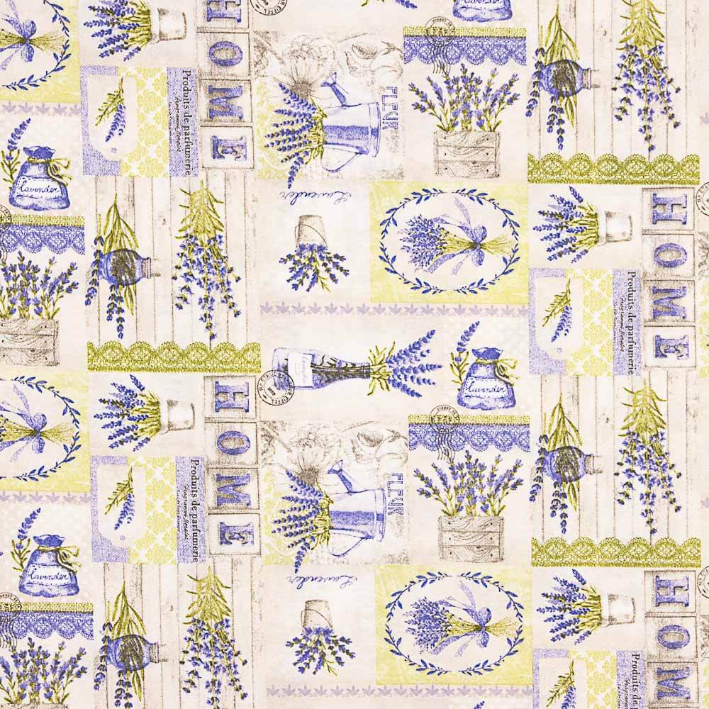 Toile imprimée Lavande Herbe - Ribes y Casals