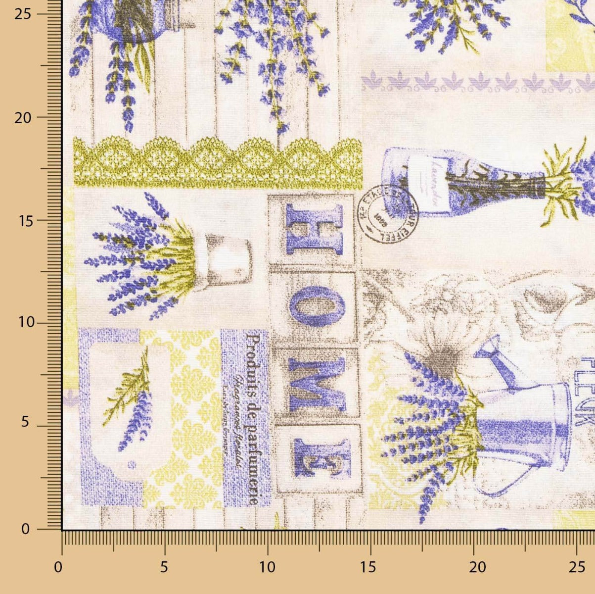 Toile imprimée Lavande Herbe - Ribes y Casals