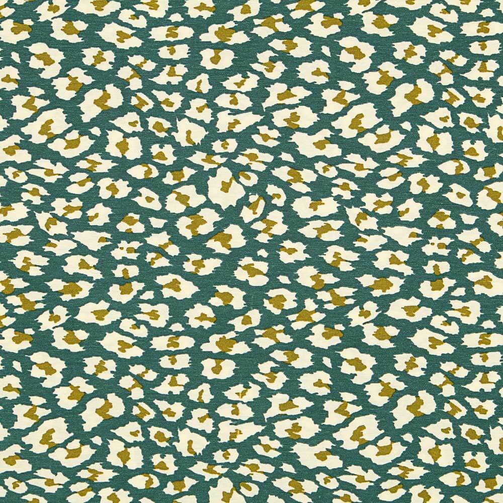 Toile Imprimé Léopard Bleu Canard - Ribes y Casals