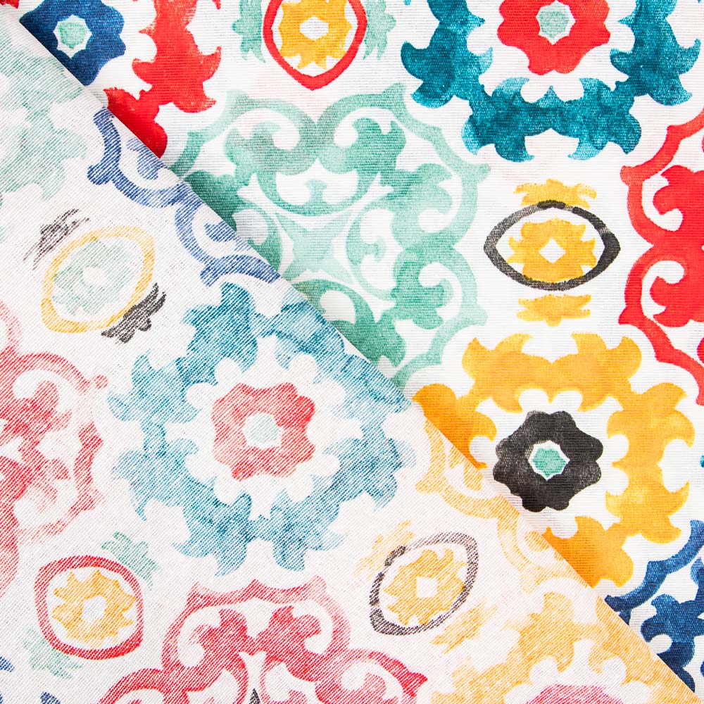 Toile Imprimée Maori Jaune - Ribes y Casals