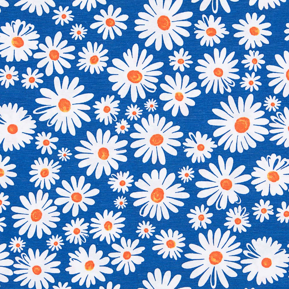 Toile Imprimée Marguerites Bleu - Ribes y Casals