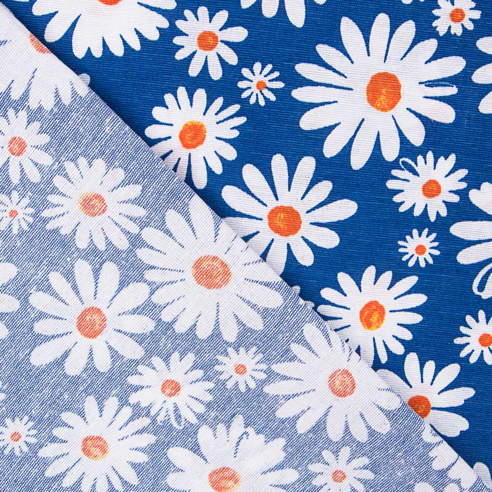 Toile Imprimée Marguerites Bleu - Ribes y Casals