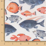 Toile imprimée poissons colorés - Ribes y Casals