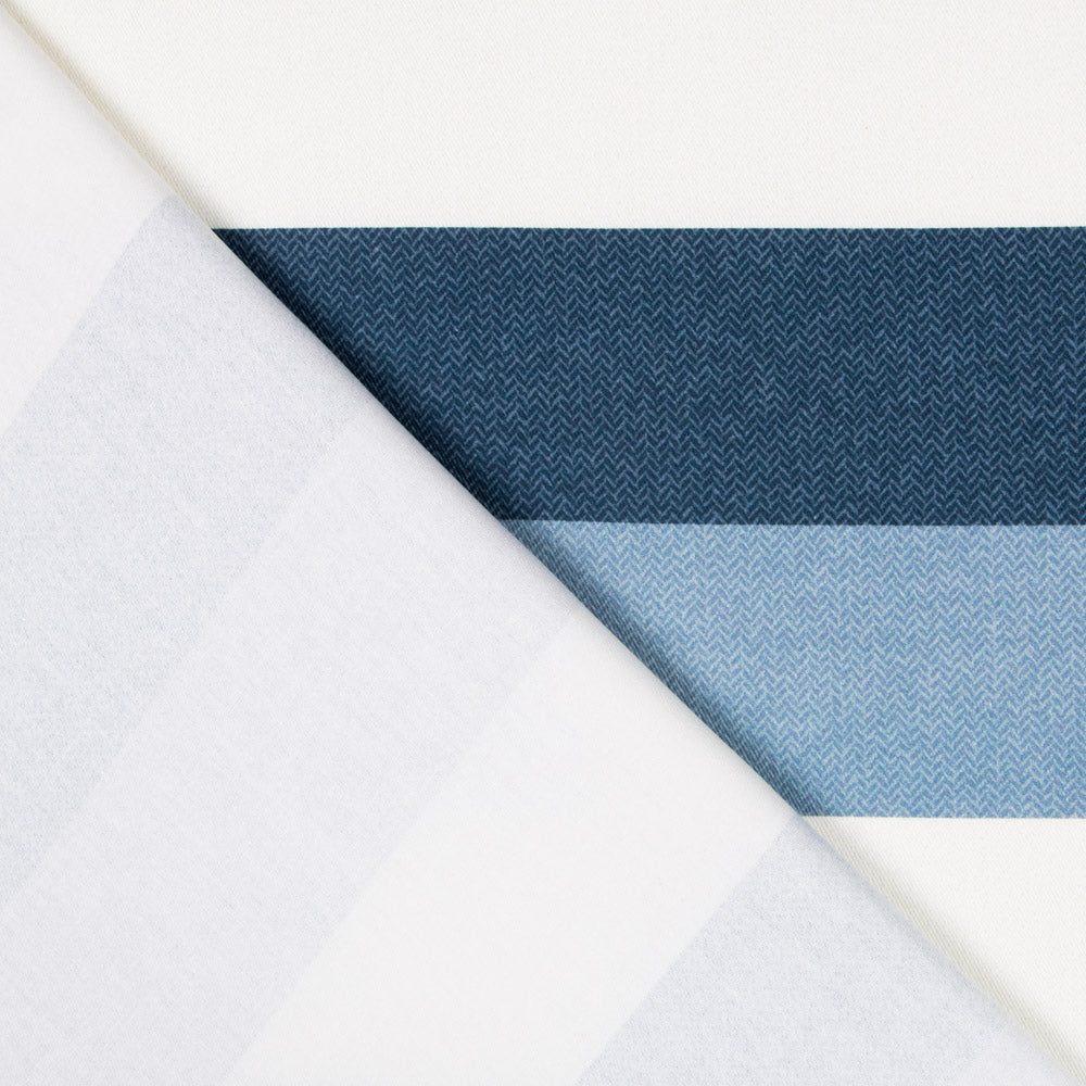 Toile Imprimée Rayée Bleue - Ribes y Casals