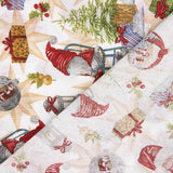Toile de Noël Mix Gnomes Ecru - Ribes y Casals