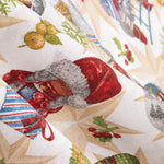 Toile de Noël Mix Gnomes Ecru - Ribes y Casals