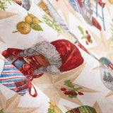 Toile de Noël Mix Gnomes Ecru - Ribes y Casals