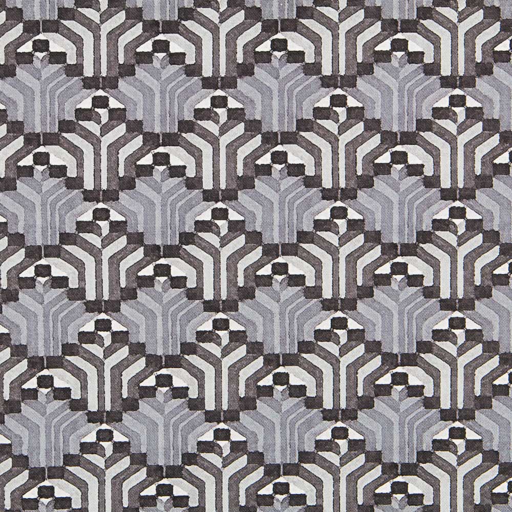 Toile Géométrique 3D Gris - Ribes y Casals