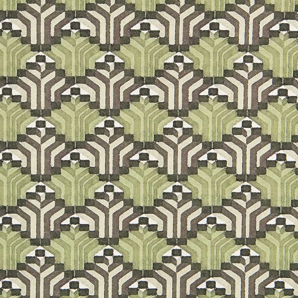 Toile Géométrique 3D Vert - Ribes y Casals