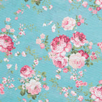 Toile Fleur Vintage Turquoise - Ribes y Casals