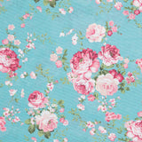 Toile Fleur Vintage Turquoise - Ribes y Casals