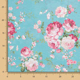 Toile Fleur Vintage Turquoise - Ribes y Casals
