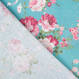 Toile Fleur Vintage Turquoise - Ribes y Casals