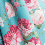 Toile Fleur Vintage Turquoise - Ribes y Casals