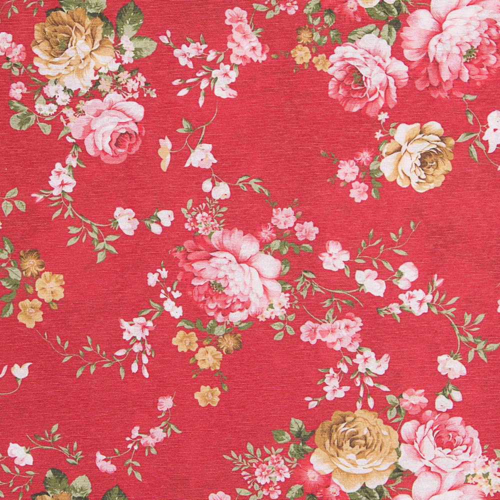 Toile Fleur Vintage Framboise - Ribes y Casals