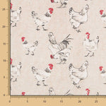 Toile Rustique Poules - Ribes y Casals