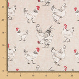 Toile Rustique Poules - Ribes y Casals