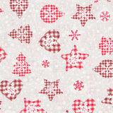 Loneta Navidad Gris Bolas Navidad - Ribes y Casals