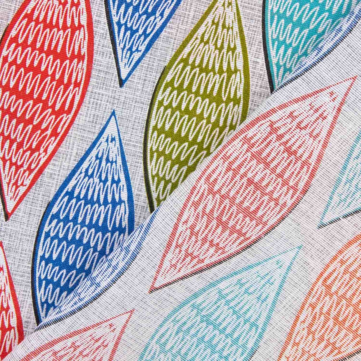 toile multicolore géoleaf - Ribes y Casals