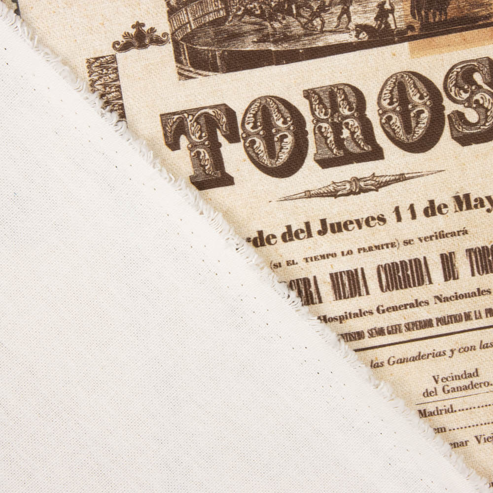 Toile Tauromachie Semi Panama - Ribes y Casals