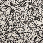 Toile jacquard à feuilles noires - Ribes y Casals