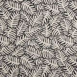 Toile jacquard à feuilles noires - Ribes y Casals