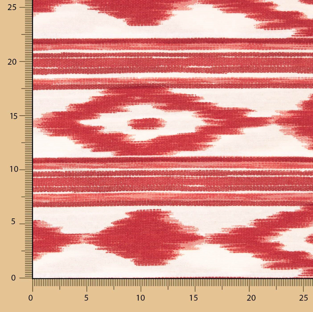 Toile de Majorque Tricolor Rouge - Ribes y Casals