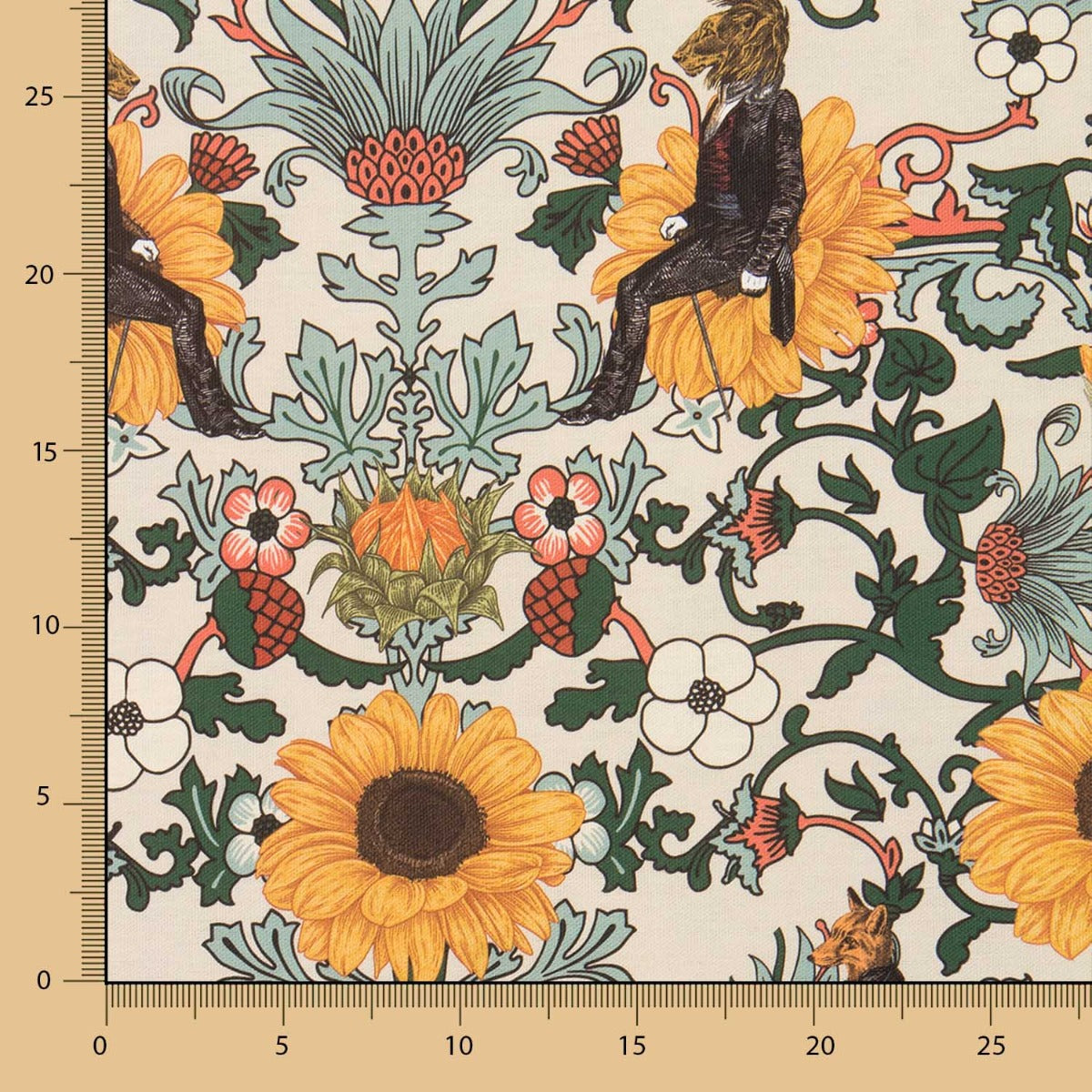 Toile Tournesols Gentleman Écru - Ribes y Casals