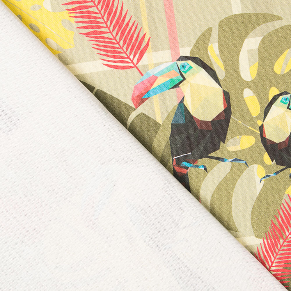 Toile Moderne Vert Toucan - Ribes y Casals