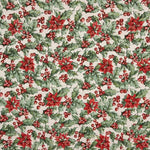 Toile de Noël Houx Ecru - Ribes y Casals