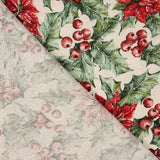 Toile de Noël Houx Ecru - Ribes y Casals