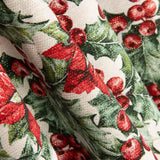 Toile de Noël Houx Ecru - Ribes y Casals