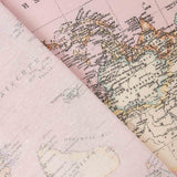 Toile Mappemonde Rose - Ribes y Casals